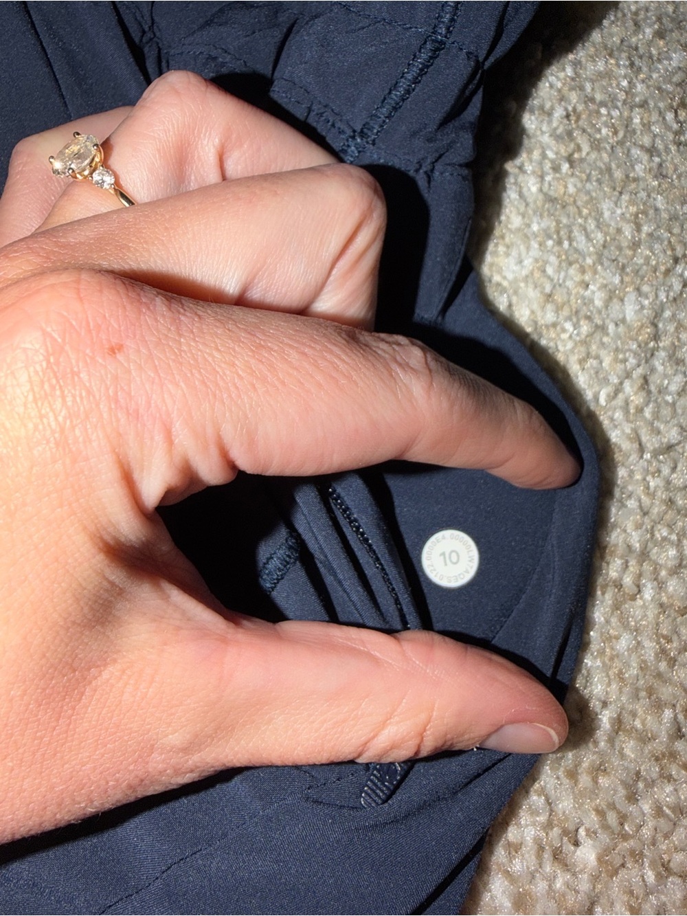 Lululemon Track That Mid Rise Lined 5” True Navy Size 10 - Picture 4 of 11